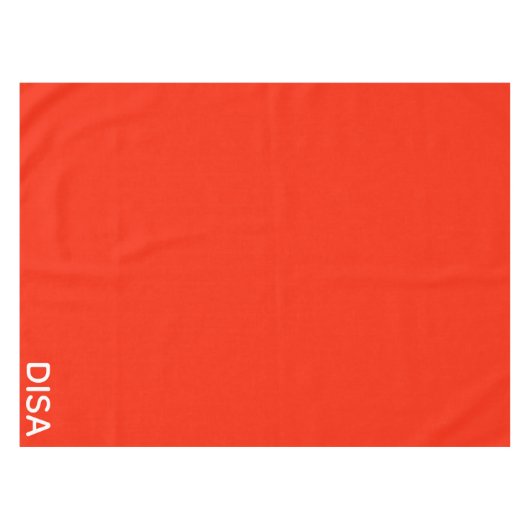 Disa Red-kleurnaam Tafelkleed (Voorkant (Horizontaal))
