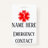 Disability Awareness Badge met lanyard (Achterkant)