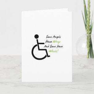 Disability Awareness Gift Wheelchair Love Support Kaart