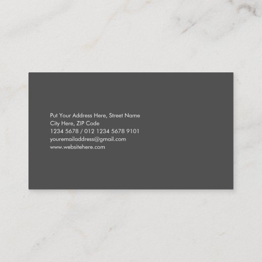 Disability Awareness Lint Visitekaartje (Achterkant)