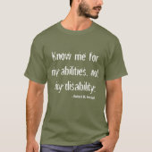 Disability Awareness T shirt (Voorkant)