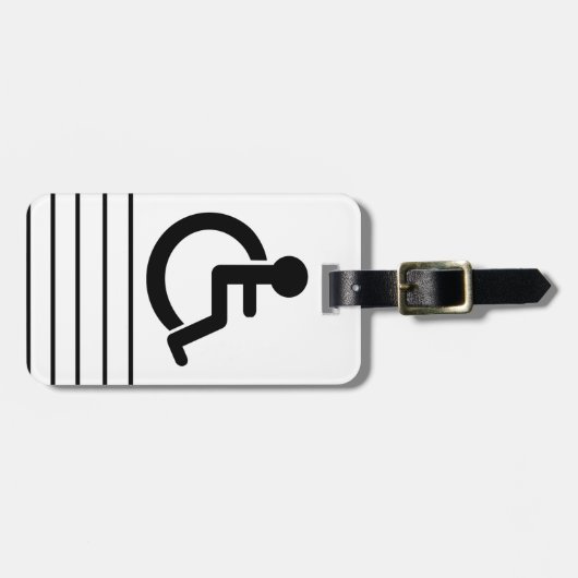 Disability Disabled Symbol Bagagelabel (Voorkant horizontaal)