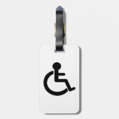 Disability Disabled Symbol Bagagelabel (Achterkant verticaal)