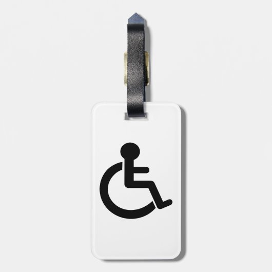 Disability Disabled Symbol Bagagelabel (Achterkant verticaal)