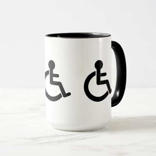 Disability Disabled Symbol Mok (Voorkant rechts)