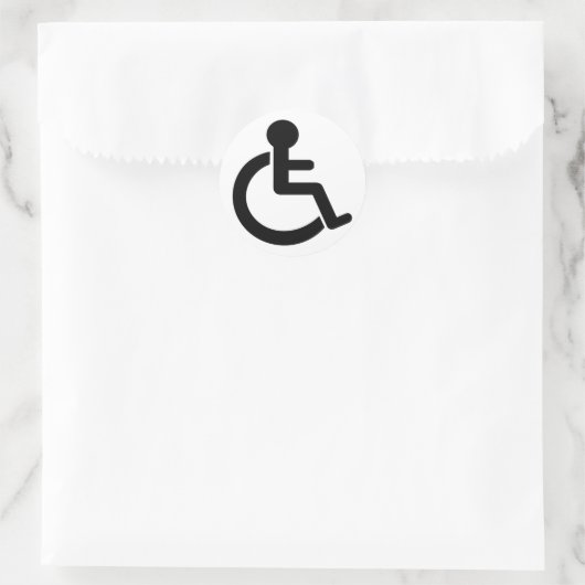 Disability Disabled Symbol Ronde Sticker (Tas)