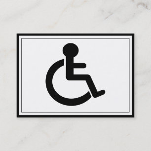 Disability Disabled Symbol Visitekaartje