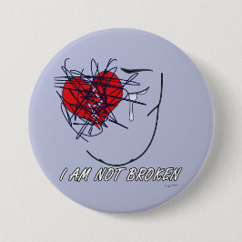 Disability Month Ik ben niet gebroken Ronde Button 7,6 Cm