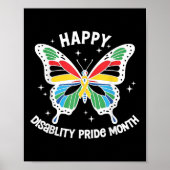Disability Pride Disabled Pride Maand Disability P Poster (Voorkant)