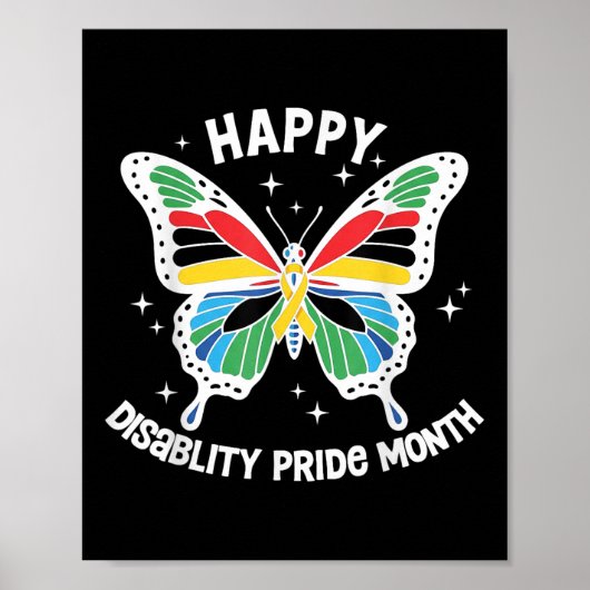 Disability Pride Disabled Pride Maand Disability P Poster (Voorkant)