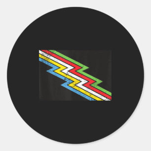 Disability Pride Flag juli Disabled Awareness Mont Ronde Sticker