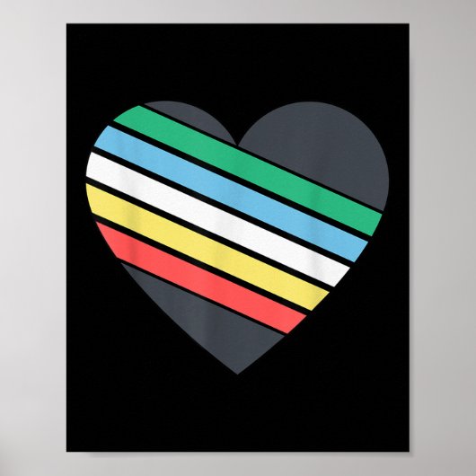 Disability Pride Flag Juli Gehandicapte Pride Maan Poster (Voorkant)