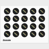 Disability Pride Flag Ronde Sticker (Vel)