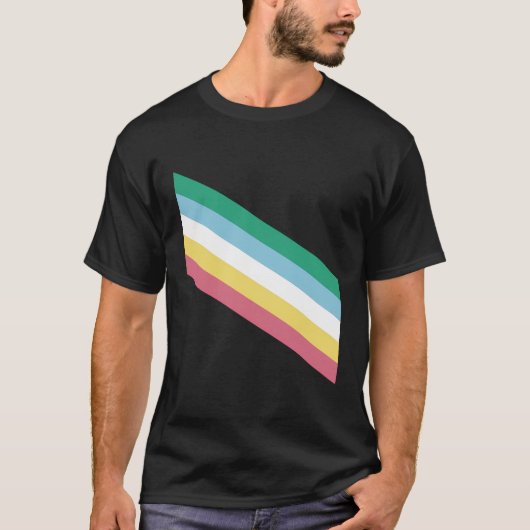 Disability Pride Flag T-shirt (Voorkant)