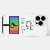 Disability Pride iPhone 13 Pro Slim Hoesje, glanze iPhone Hoesje (Achterkant horizontaal)