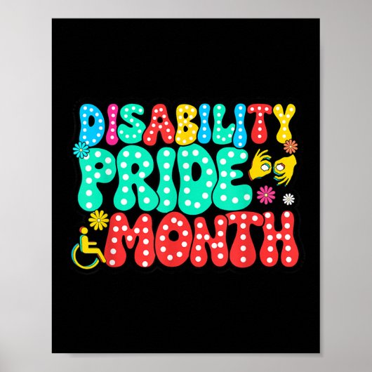 Disability Pride Maand Bewustzijn Disability is ni Poster (Voorkant)