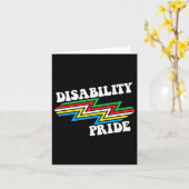 Disability Pride Maand Bewustzijn Disability vlag  Kaart (Gele Bloem)