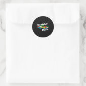 Disability Pride Maand Bewustzijn Disability vlag  Ronde Sticker (Tas)