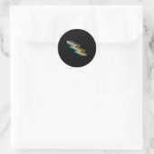 Disability Pride Maand Bewustzijn Disability vlag Ronde Sticker (Tas)
