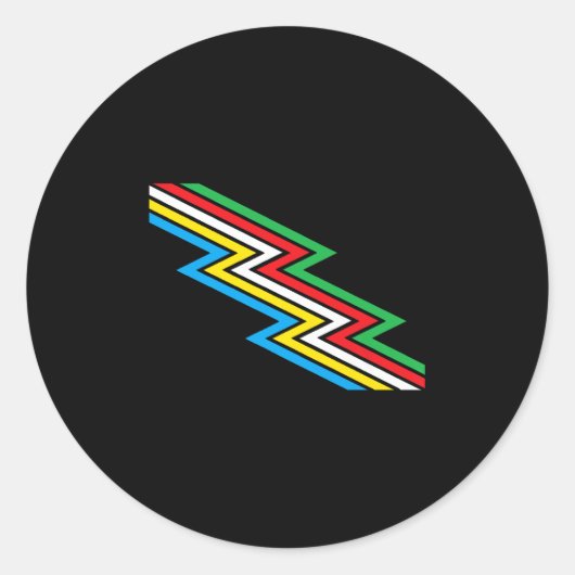 Disability Pride Maand Bewustzijn Disability vlag Ronde Sticker (Voorkant)