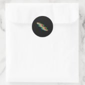 Disability Pride Maand Bewustzijn Disability vlag Ronde Sticker (Tas)
