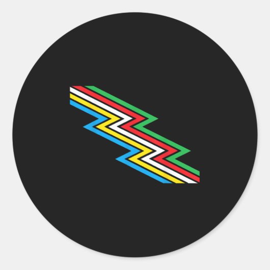 Disability Pride Maand Bewustzijn Disability vlag Ronde Sticker (Voorkant)