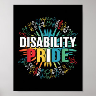 Disability Pride Maand Bewustzijn Trots Gehandicap Poster
