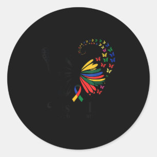 Disability Pride Maand Disability Pride Flag _2 Ronde Sticker