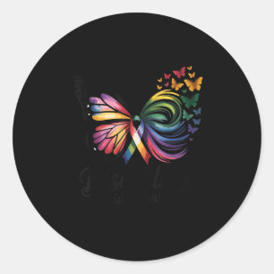 Disability Pride Maand Disability Pride Flag _4 Ronde Sticker