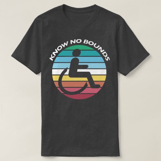 Disability Pride Maand - Ken geen grenzen T-shirt (Design voorkant)