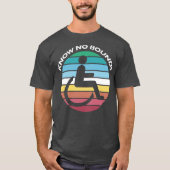 Disability Pride Maand - Ken geen grenzen T-shirt (Voorkant)