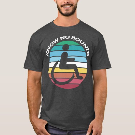 Disability Pride Maand - Ken geen grenzen T-shirt (Voorkant)