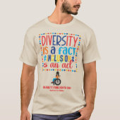 Disability Pride Maand Quote Inclusion Act T-shirt (Voorkant)