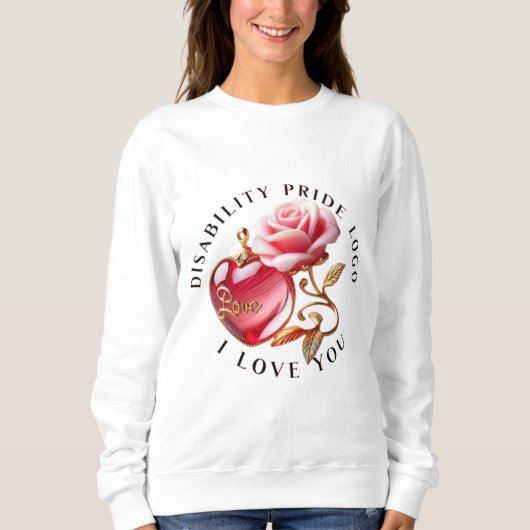 "Disability Pride Maand T-shirt | gedurfde regenbo (Voorkant)