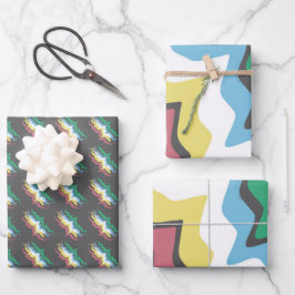 Disability Pride Maand van Juli Bewustzijn Kleuren Inpakpapier Vel