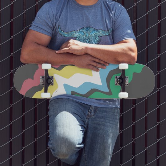 Disability Pride Maand van Juli Bewustzijn Kleuren Persoonlijk Skateboard (Buiten 3)