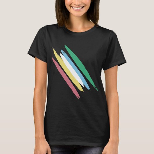 Disability Pride Maand van Juli Bewustzijn Kleuren T-shirt (Voorkant)