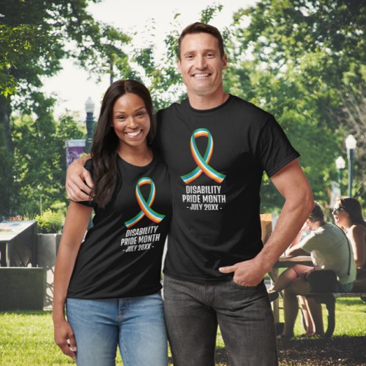 Disability Pride Maand Zwart T-shirt