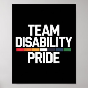 Disability Pride Month Awareness Support Advocate Poster
