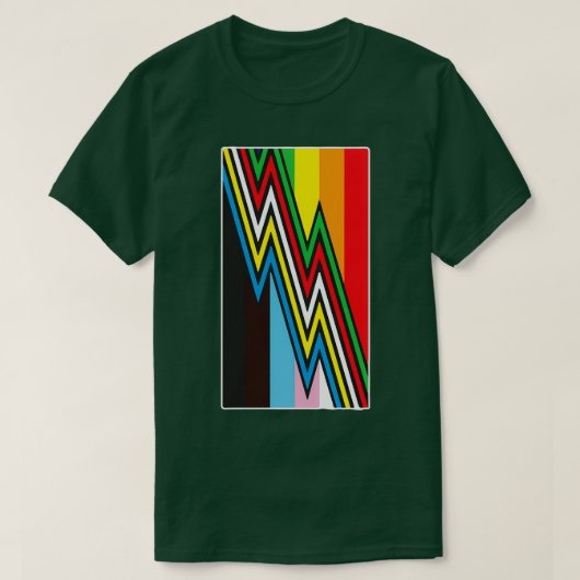 Disability Pride Month Flag T-shirt (Design voorkant)