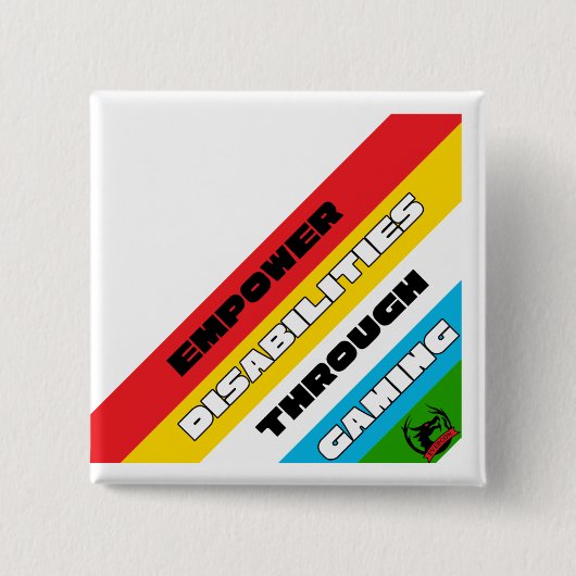 Disability Pride Vierkante Button 5,1 Cm (Voorkant)