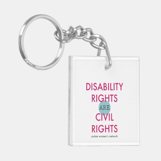 Disability Rights AWN Sleutelhanger (Voorkant Links)