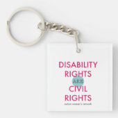 Disability Rights AWN Sleutelhanger (Voorkant)