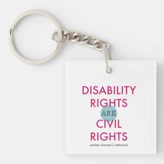 Disability Rights AWN Sleutelhanger (Voorkant)