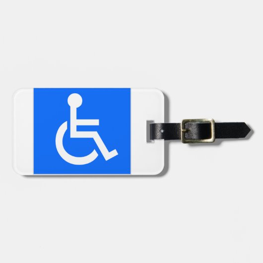 Disability Symbool Bagagelabel (Voorkant horizontaal)