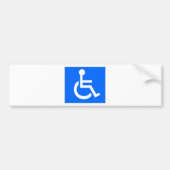 Disability Symbool Bumpersticker (Voorkant)