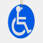Disability Symbool Keramisch Ornament (Rechts)