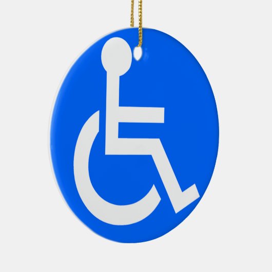 Disability Symbool Keramisch Ornament (Rechts)