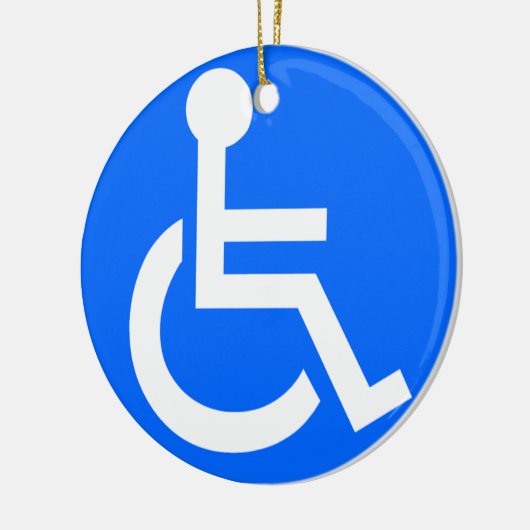 Disability Symbool Keramisch Ornament (Links)