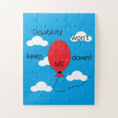 Disability won't Keep Me Down: Red White & Blue Legpuzzel (Verticaal)